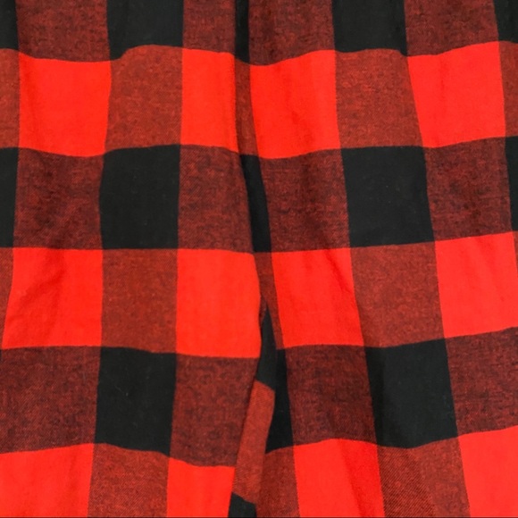 Free Press Red Black Plaid Pajama Pants - Picture 3 of 8